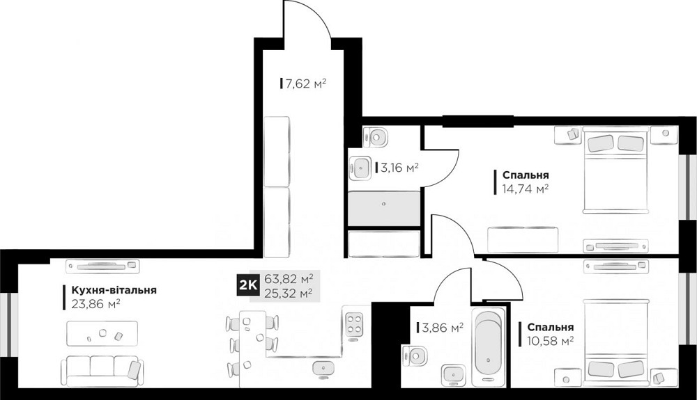 Продаж Квартира на улица Галицька Винники - фото 2