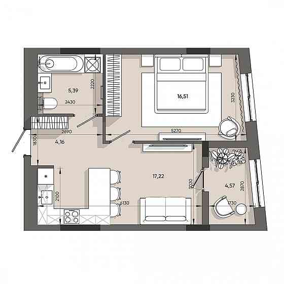 Продаж Квартира 1-кімнатна, 2/9 поверх на вул. Стрийська L'viv