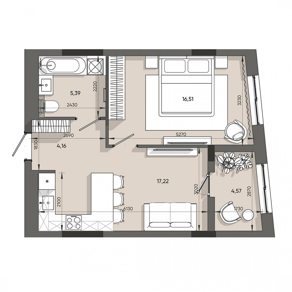 Продаж Квартира 1-кімнатна, 2/9 поверх на вул. Стрийська Львів - фото 3