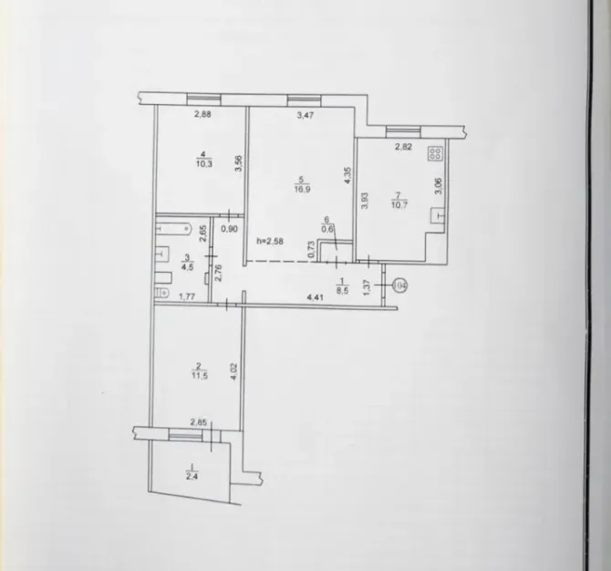 Продаж 3к Квартира 65 кв.м тополь 3 дом 2 Дніпро - фото 5