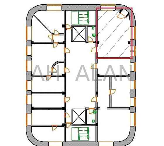 Оренда офісне приміщення на Дегтярівська вул., 62 приміщень - 1, поверх - 4/9 Київ