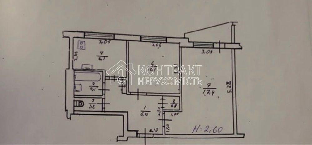 Продаж Квартира 2-кімнатна, 8/9 поверх на вул. Тракторостроителей Харків - фото 10