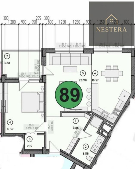 Продаж комерційне приміщення на Слов'янська наб., 25 приміщень - 2, поверх - 8/9 Uzhhorod - photo 8