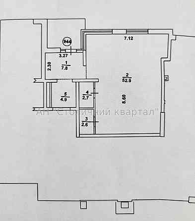 Оренда приміщення вільного призначення на Осокорська вул., 2А приміщень - 2, поверх - 1/25 Киев