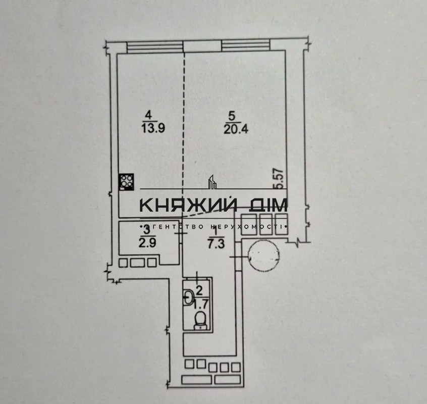Продаж Квартира 4-кімнатна, 25/26 поверх на Днепровская Набережная Киев - изображение 7