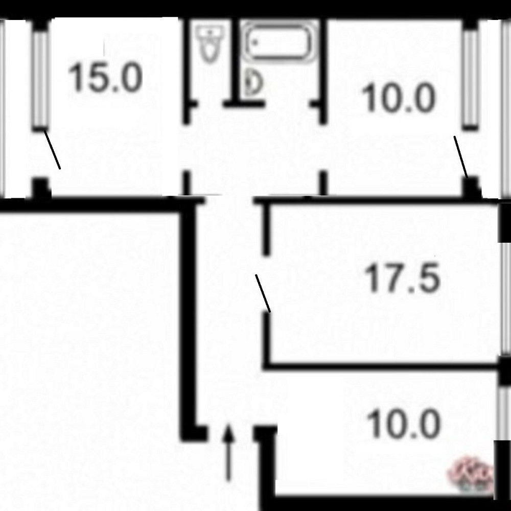 Продаж Квартира 1-кімнатна, 2/9 поверх на улица Закревского Николая, д.31 Київ - фото 4