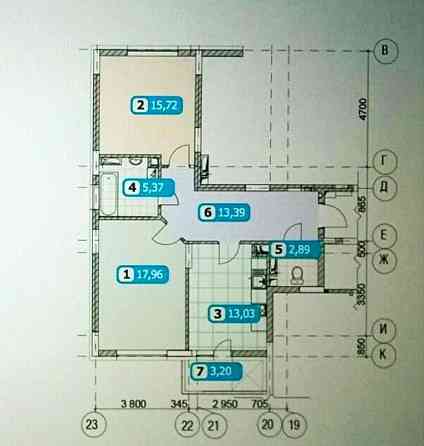 Оренда Квартира 2-кімнатна, 19/25 поверх на ул. Воскресенская, 16а Київ
