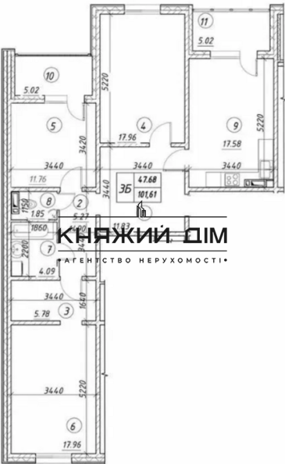 Продаж 3 кімнатної квартири по вул. Ревуцького 54А ЖК Ревуцький 21144778 Kiev - photo 3