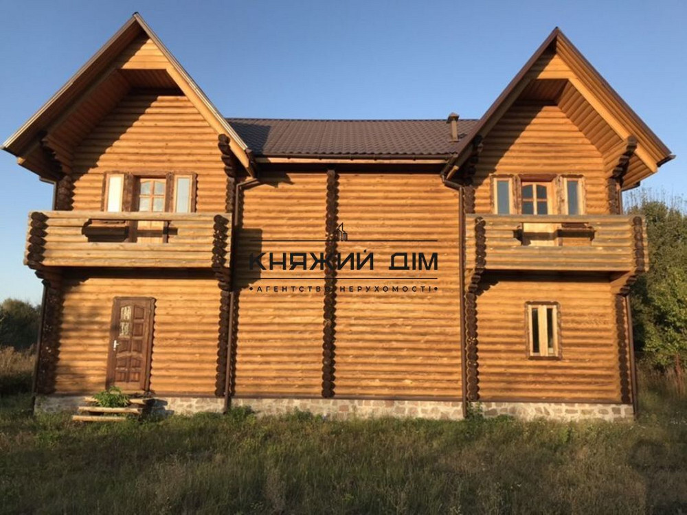 Продам дом сруб 250 м2 без ремонта 10 соток с. Старые Безрадычи Обуховский р-н  - фото 5