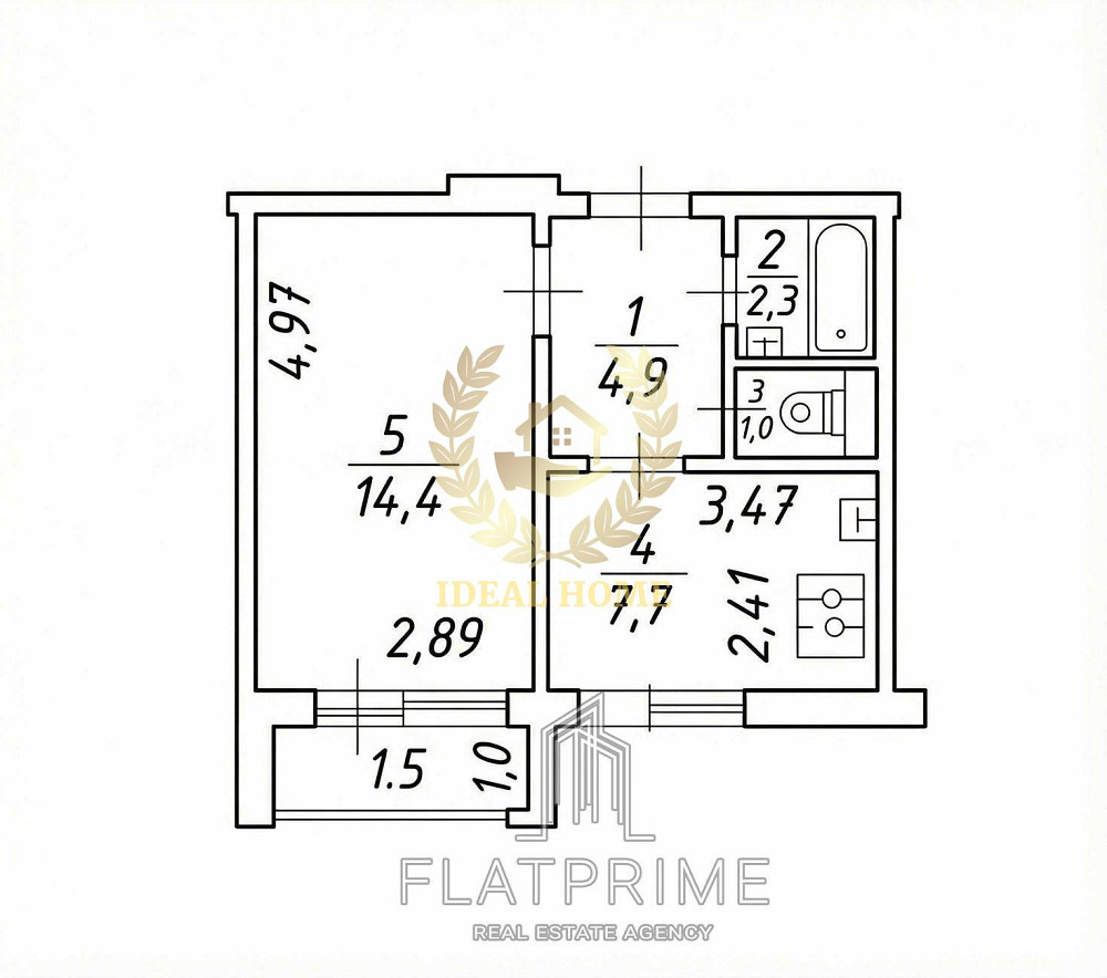 Продаж Квартира 1-кімнатна, 3/9 поверх на Академика Ефремова ул., 15 Київ - фото 3
