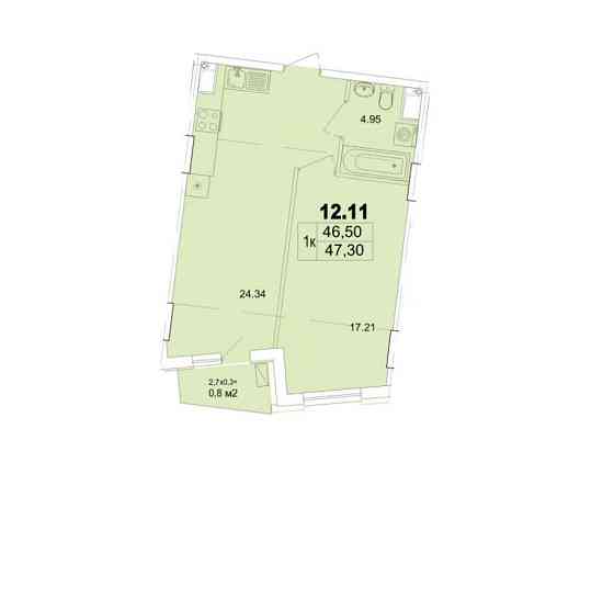 1к квартира ЖК Ітака Одеса