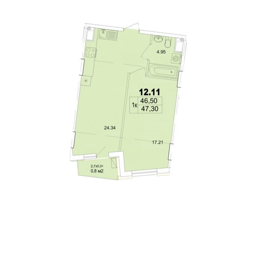 1к квартира ЖК Ітака Одеса - фото 2