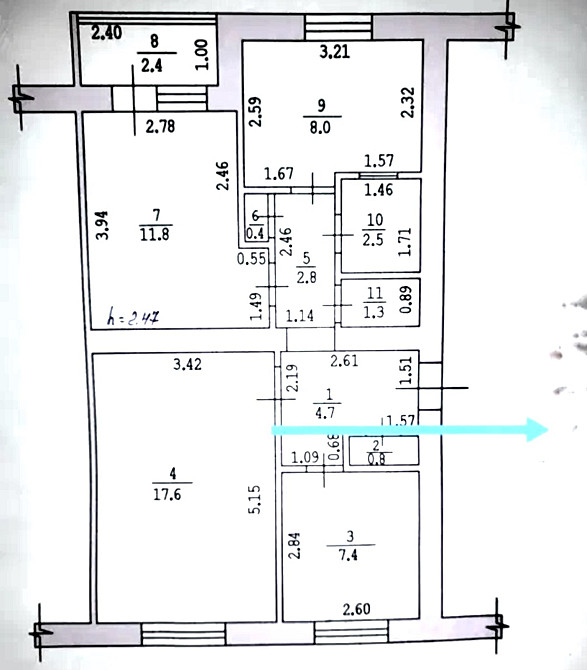 Продаж Квартира 3-кімнатна, 1/5 поверх на Лабораторная ул. Одеса - фото 7