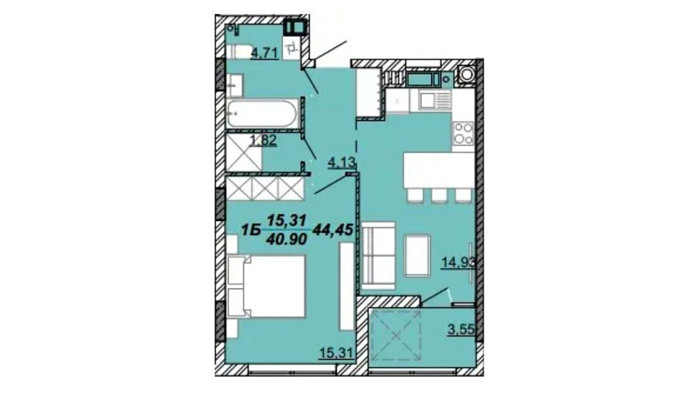 Продаж Квартира 1-кімнатна, 2/8 поверх на вул. Дубенська Кременець - фото 11