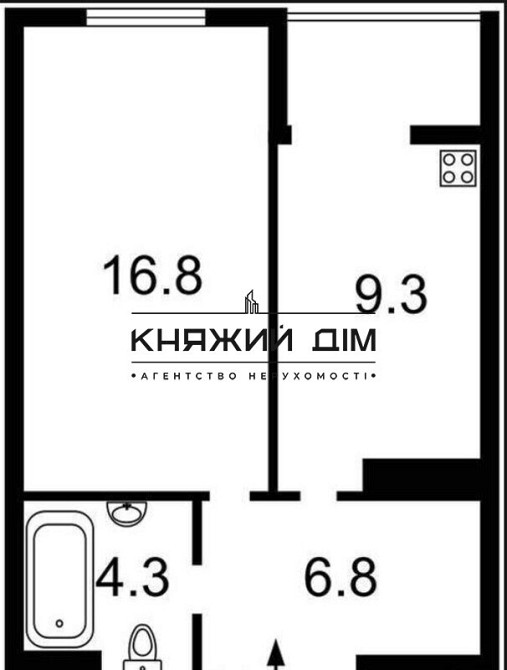 Сучасна 1-ша. кв. у новому будинку, метро Лівобережна. Код № 21146894 Київ - фото 17