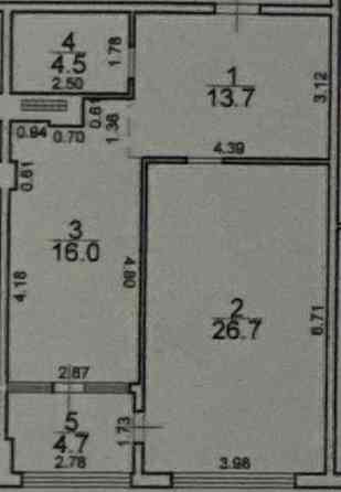 Продаж Квартира 1-кімнатна на ул. Гагаринское плато, 5А/1 Odessa