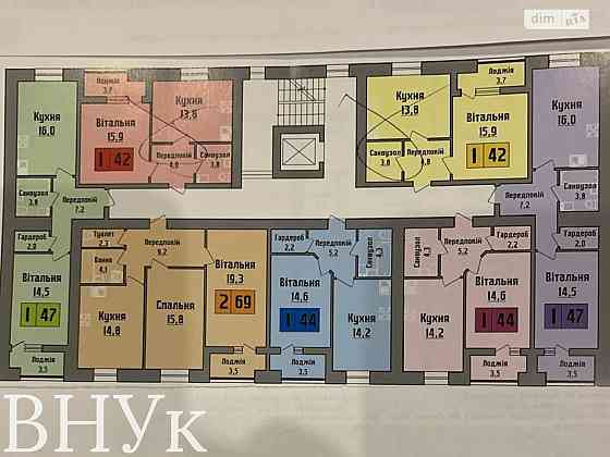 Продаж Квартира 1-кімнатна, 9/10 поверх на Рівненська Луцьк