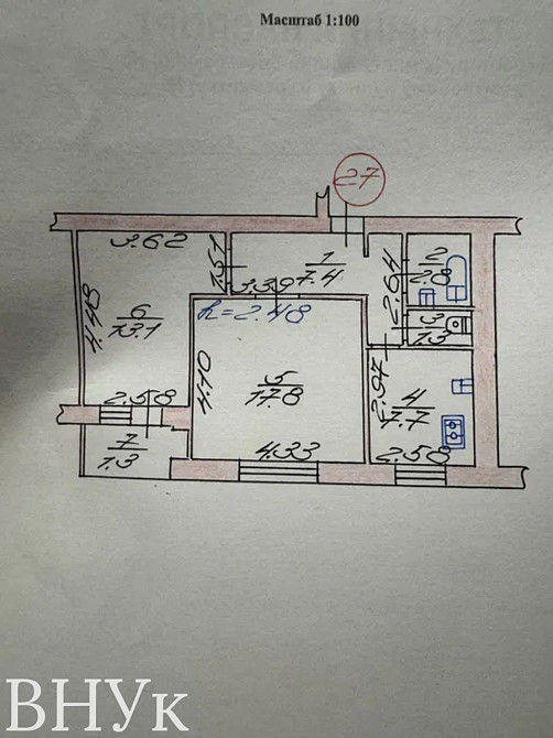 Продаж Квартира 2-кімнатна, 7/9 поверх на Архітектора Метельницького Луцк - изображение 17