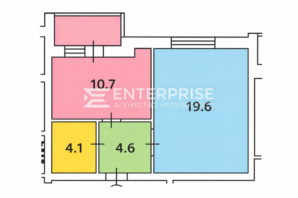Продаж Квартира 1-кімнатна, 4/10 поверх на вул. Ветряные Горы Киев - изображение 13