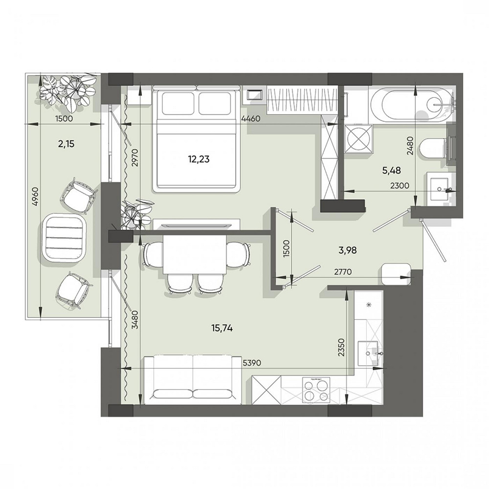 Продаж Квартира 1-кімнатна, 9/9 поверх на вул. Стрийська Львів - фото 2