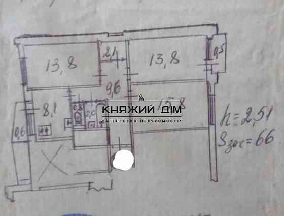 БЕЗ КОМІСІЇ! Продаж 3-кімнатна роздільна квартира, метро Святошин. № 21144462 Київ