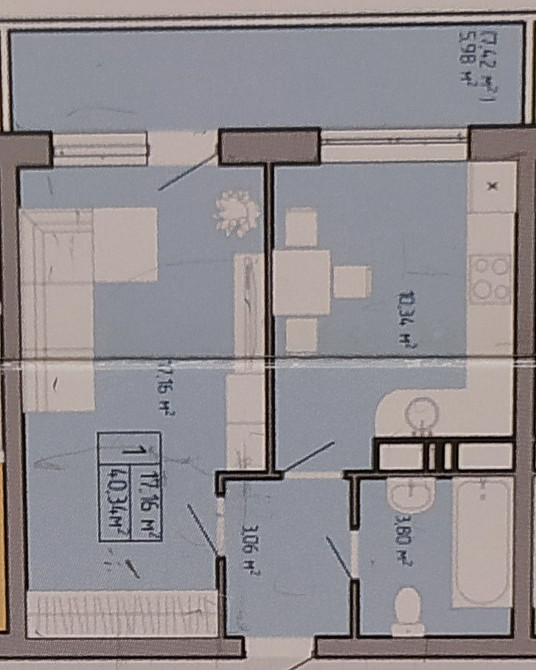 1-комнатная квартира ЖК "Акварель-3"/ ул.Пишоновская Одеса - фото 5