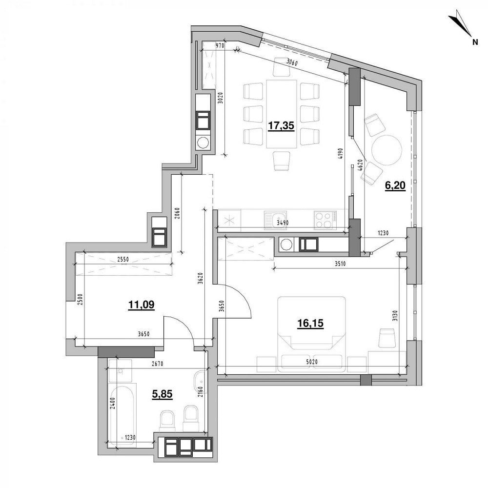 Продаж 1к Квартира 55.8 кв.м Ярославенка вул. Львів - фото 2