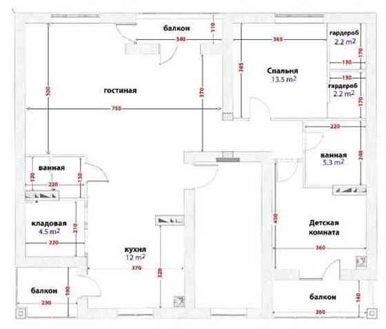 Продаж 3к Квартира 115 кв.м  Гора
