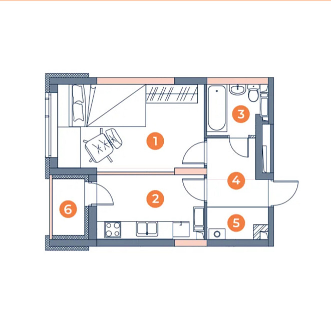 Продаж Квартира 1-кімнатна, 6/26 поверх на спуск Лысогорский, д.20 Киев - изображение 2