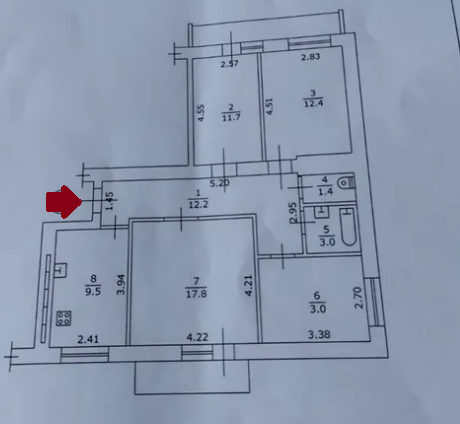 Трехкомнатная на Бреуса Одесса - изображение 9