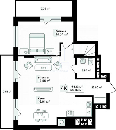 Продаж 4к Квартира 126 кв.м Пимоненка Миколи вул. L'viv - photo 20