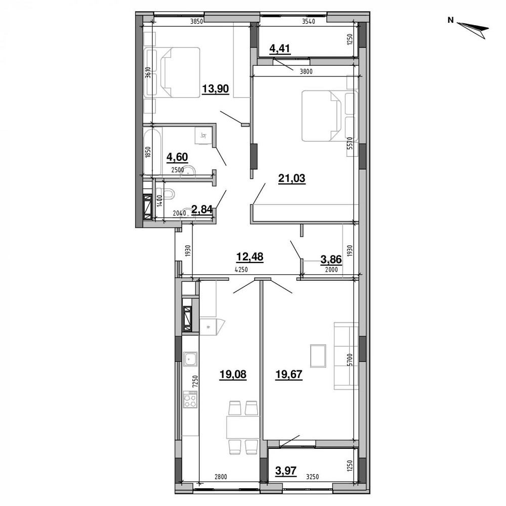 Продаж 3к Квартира 105.83 кв.м Хмельницького Богдана вул. Львів - фото 2