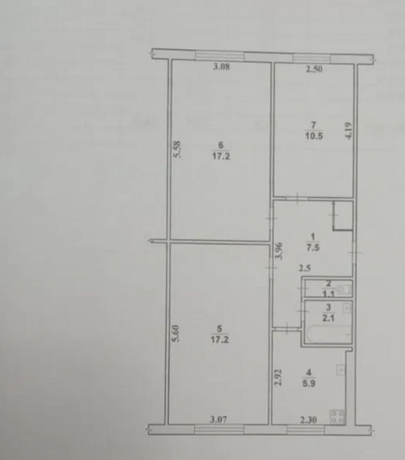 Продаж 3к Квартира 61 кв.м Проспект Миру Zhytomyr - photo 1