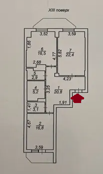 Двухкомнатная на  Черемушках Одеса - фото 14