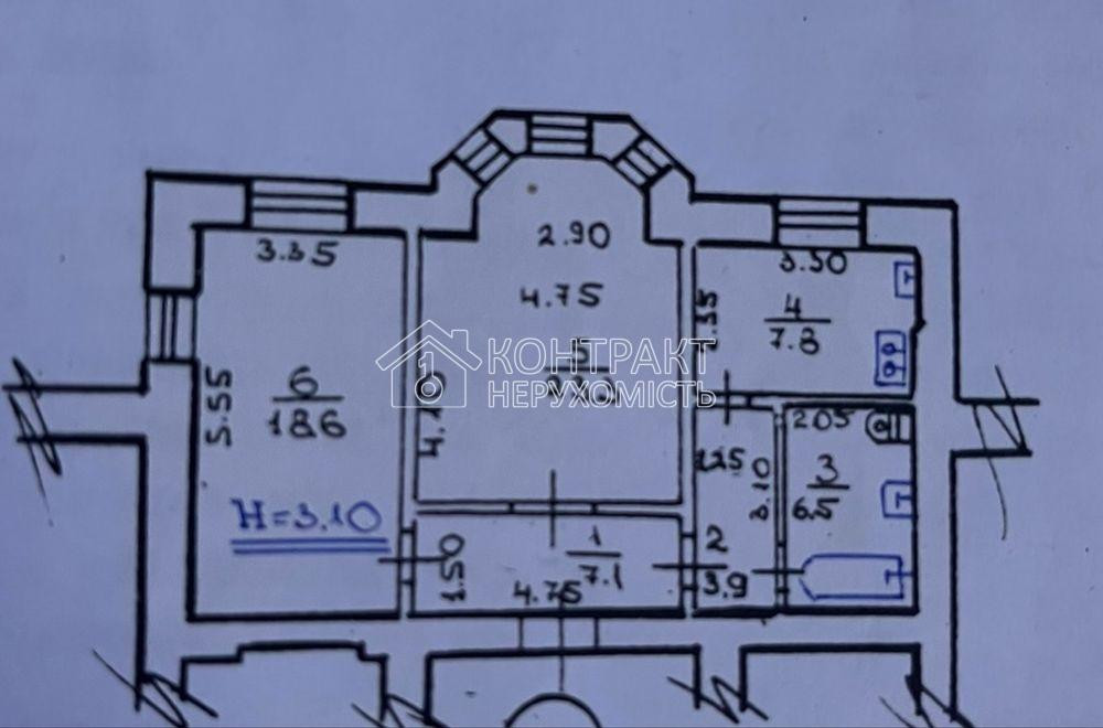 Продаж Квартира 2-кімнатна, 2/7 поверх на вул. Героїв Харкова Kharkiv - photo 7