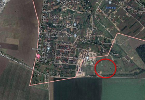 Продаж земельної ділянки під житлову забудову, площа 9 соток, Байківці Байківці
