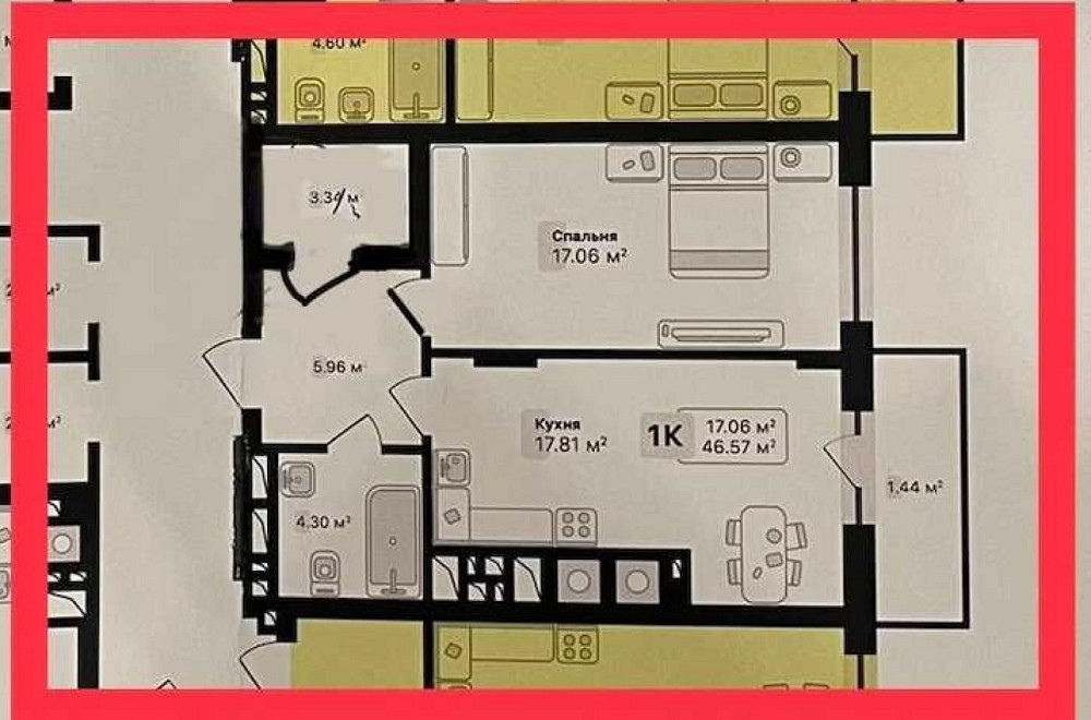 Продаж Квартира 1-кімнатна, 2/8 поверх на вул. Січинського Львів - фото 11