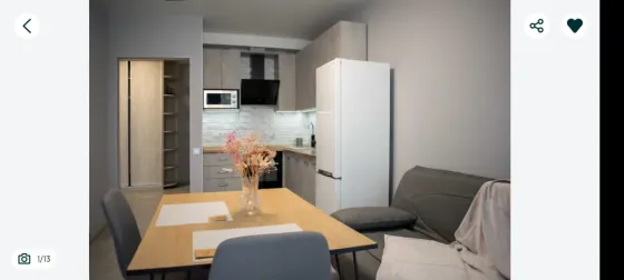 Long-term rent of 1-room apartment. Metro Livoberezhna, residential complex "Galaktika", Lira building Kiev