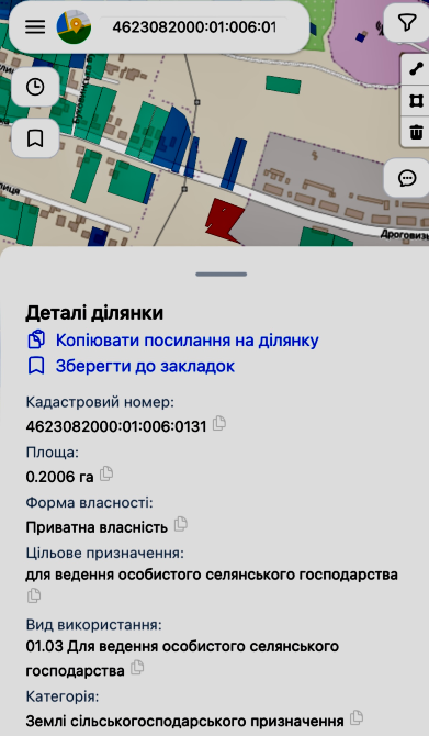 For sale land plot For agricultural activities area 20 ares Шевченка Drohovyzh - photo 1