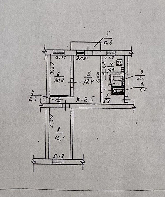 Продаж Квартира 3-кімнатна, 3/5 поверх на Гагарина пр., 141 Дніпро - фото 14
