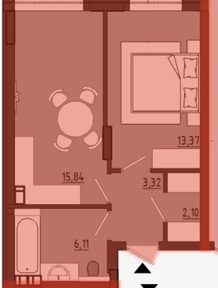 Продам 1-комнатную квартиру в ЖК "Сады Ривьеры" (с.Фонтанка) Фонтанка - фото 12