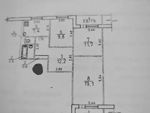 Продаж 3к Квартира 68.2 кв.м Квітнева вулиця 52 Миколаїв - фото 3