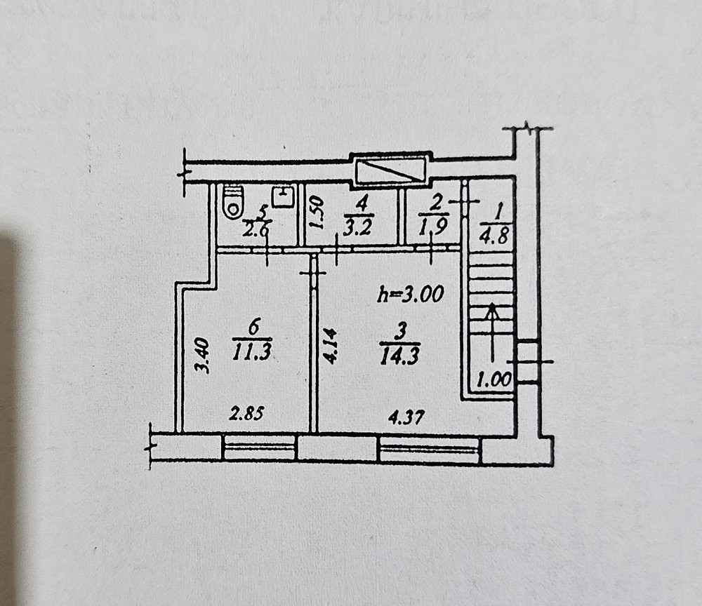 Продаж Квартира 1-кімнатна, 1/4 поверх на пр. Нигояна, 19 Дніпро - фото 15