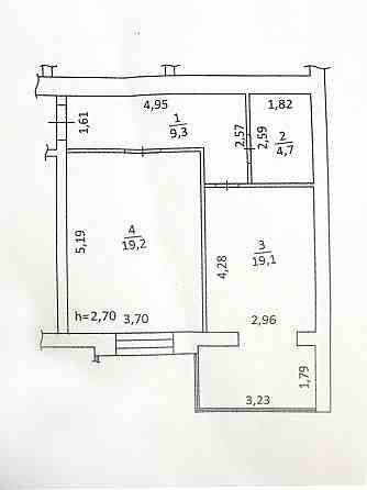 Продаж Квартира 1-кімнатна, 1/10 поверх на вул. Тетерівський Zhytomyr
