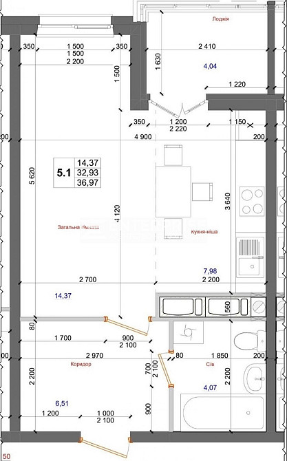 Продаж Квартира 1-кімнатна, 25/25 поверх на вул. Доківська Коцюбинське - фото 2