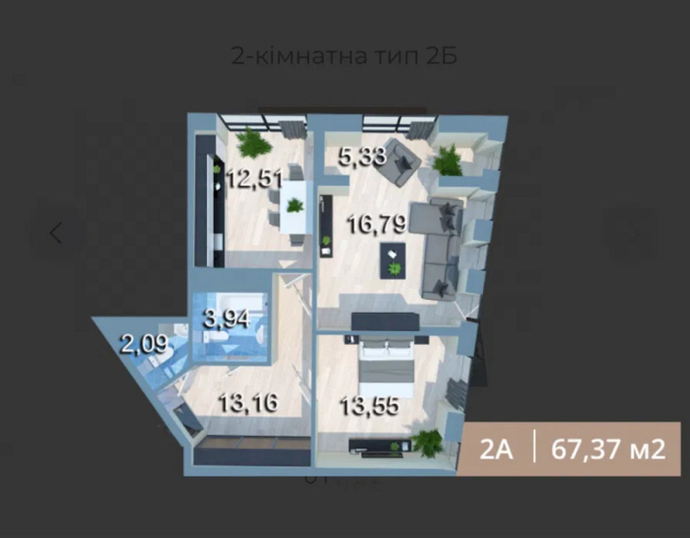 Продаж Квартира 2-кімнатна, 12/24 поверх на Юлії Здановської, 33/43 Київ - фото 4