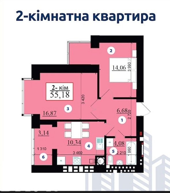 Продаж Квартира 2-кімнатна, 5/10 поверх на вул. Мазепи Гетьмана Івано-Франківськ - фото 18