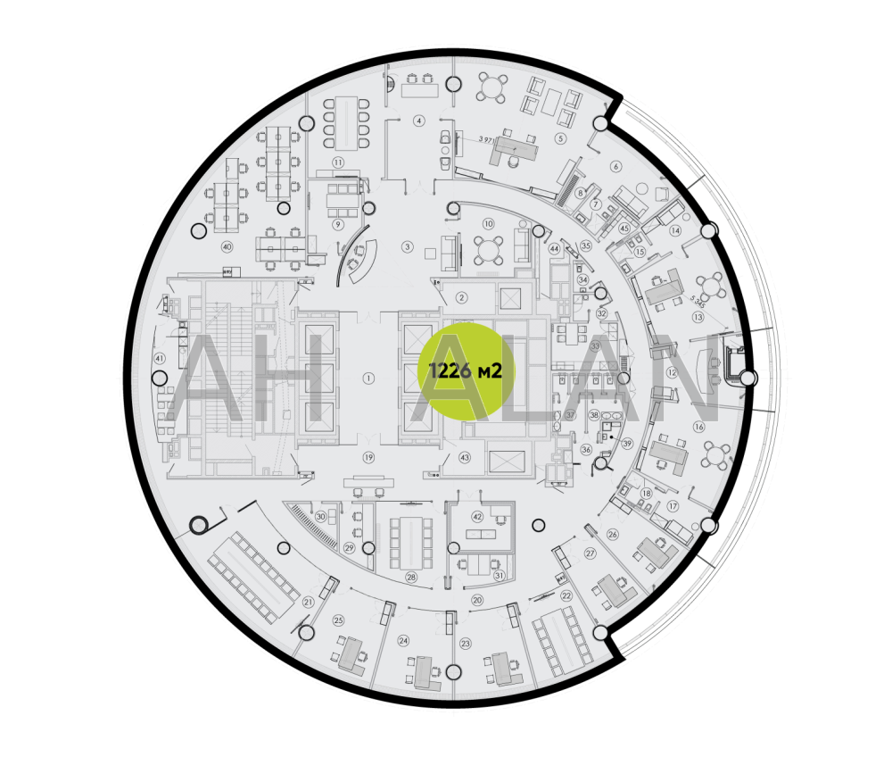 Оренда офісне приміщення на Болсунівська вул., 13/15 поверх - 18/19 Київ - фото 12