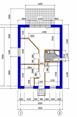 For sale 1-storey House with land 5 ares 60 sq.m 3 rooms at центральна Pidhorodne
