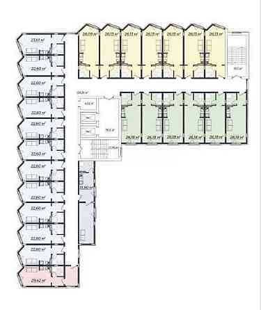Продаж Квартира 1-кімнатна, 4/12 поверх на вул. Серпова Kharkiv